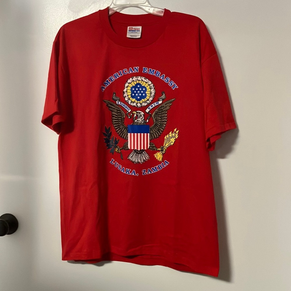 Vintage tee American embassy Lusaka Zambia